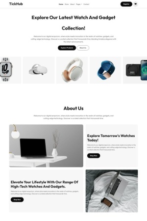 響應式高科技手表配件網(wǎng)站模板-Toy模板網(wǎng)編號19934